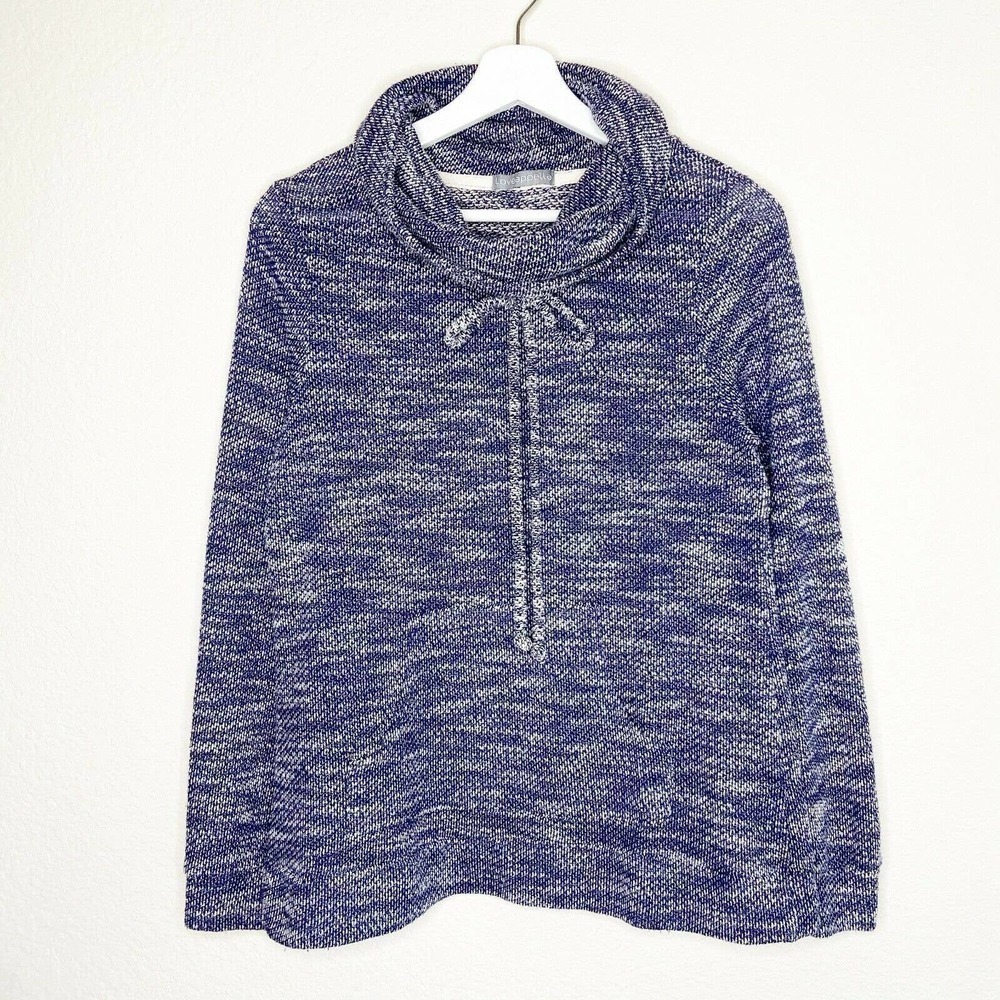 Loveappella Cowl Neck Kangaroo Pocket Sweater